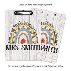 Personalized Teacher Clipboard - Back to School, Custom Teacher Gift, CB40