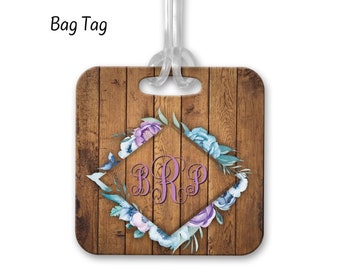 Boho, Bag Tag, Luggage Tag, Custom Luggage Tag, Gifts for Her, Bridesmaid Bag, Backpack Tag, BA21