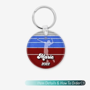 Volleyball Keychain - Perfect Gift for Coaches, Teams, and Volleyball Moms