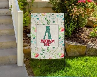 Personalized Garden Flag – Family Name Yard Decor