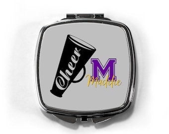 Cheer, Cheer Gift, Cheerleader Gift, Cheer Team, Cheer Bag, Team Gift, Gift For Her, Compact Mirror, CP83