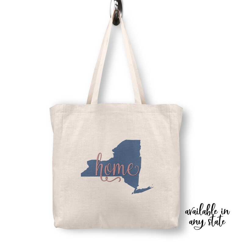 New York Tote Bag State Tote Bag Gift for Her Tote Bag Etsy
