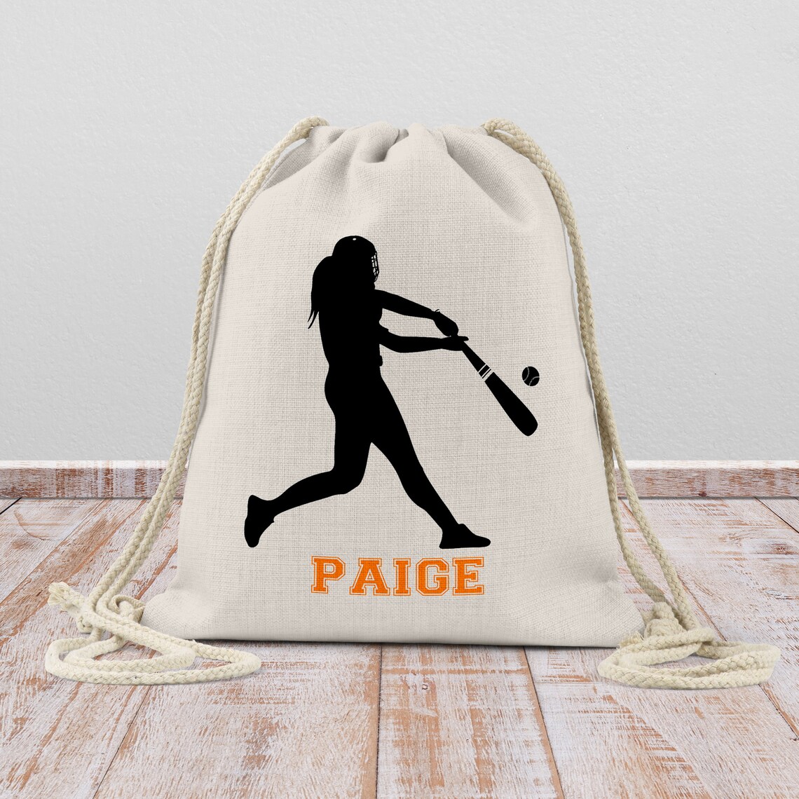 Softball Gifts Softball Bag Softball Drawstring Bag Team Etsy