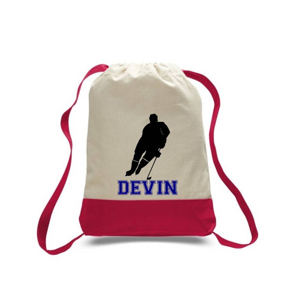 Hockey Gift Hockey Bag Hockey Drawstring Bag Team Gifts Etsy
