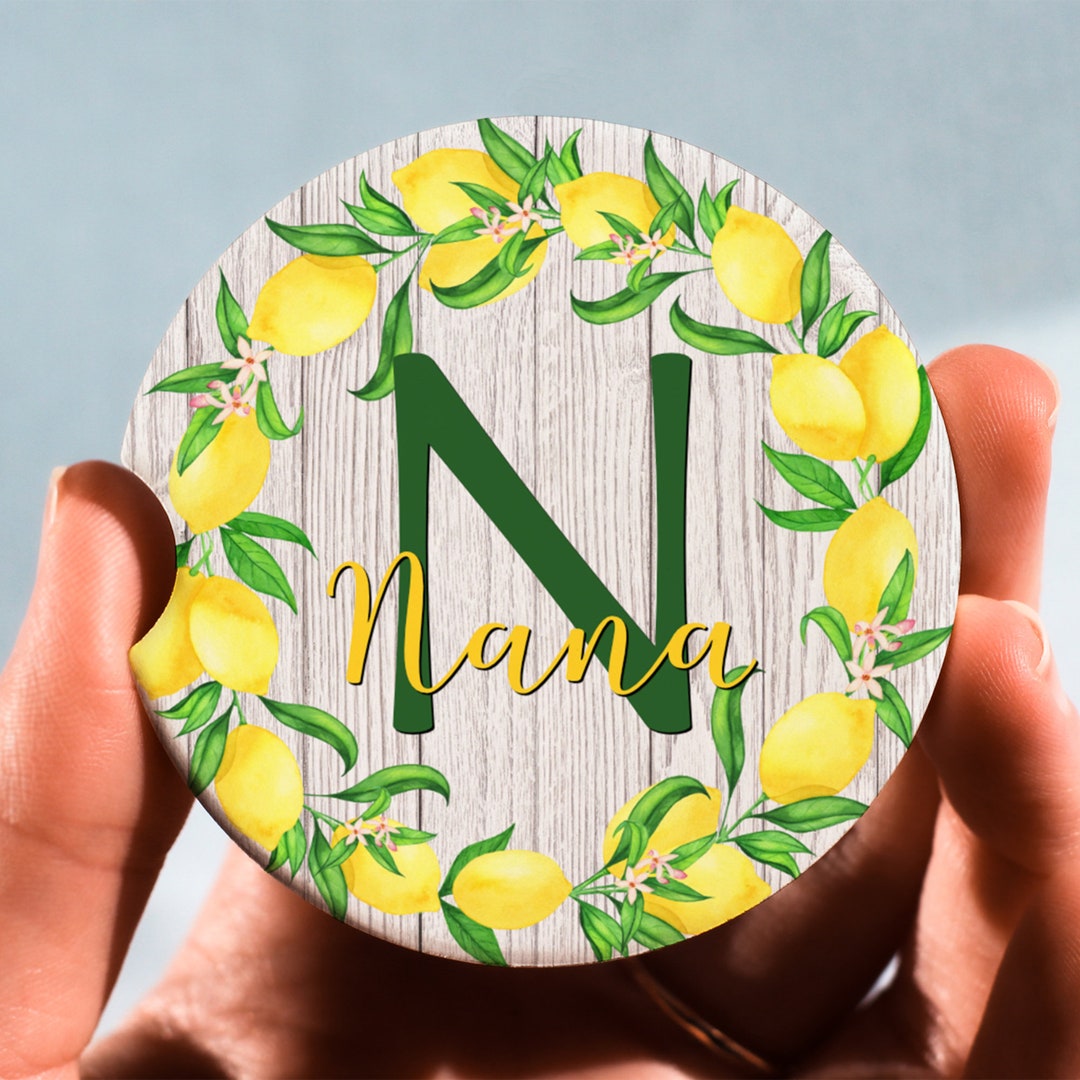 Lemons, Lemon Coasters, Car Coasters, Personalized Coaster, Anniversary