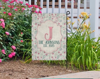 Personalized Garden Flag – Family Name Yard Decor