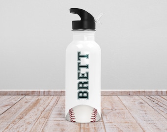 Baseball, Baseball Gifts, Baseball Water Bottle, Team Gifts, Sports Water Bottle, Personalized Water Bottle, Customer Water Bottle, SZ07