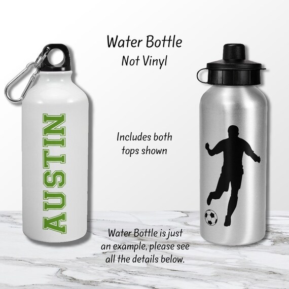 Soccer Gift Personalized Water Bottle Soccer Water Bottle Etsy