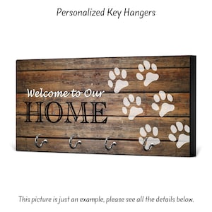 Pet Gift, Dog Gift, Dog Lover Gift, Custom Pet, Pet Lover Gift, Gift Ideas, Housewarming, New Home Gift, Key Holder, Key Hanger, PH02