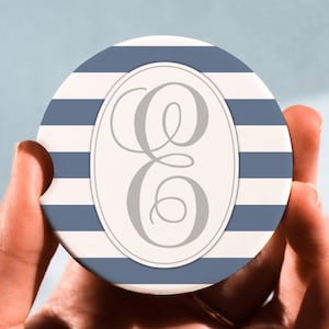 Personalized Car Coaster Set: Custom Initial Decor, Rubber or Sandstone