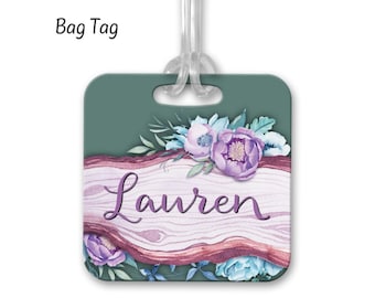 Boho, Bag Tag, Luggage Tag, Custom Luggage Tag, Gifts for Her, Bridesmaid Bag, Backpack Tag, BA18