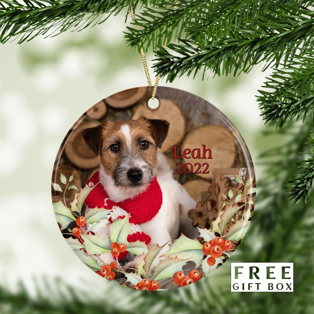 Custom Pet Photo Ornaments: Dog & Cat Memorial Gifts - Etsy