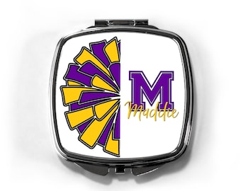 Cheer, Cheer Gift, Cheerleader Gift, Cheer Team, Cheer Bag, Team Gift, Gift For Her, Compact Mirror, CP82