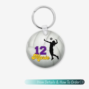 Volleyball Keychain - Perfect Gift for Coaches, Teams, and Volleyball Moms