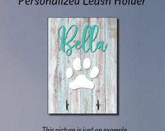 Personalized Dog Leash Holder: New Pet Gift