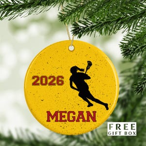 Lacrosse Ornament - Senior & Coach Gift