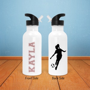 Soccer Gift, Personalized water bottle, soccer water bottle, water bottle, Team Gifts, sports water bottle, custom water bottle, SZ08