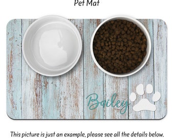 Place Mat Pet Crate Mat Pad Supplies Waterproof Dog Puppy Food Mat Gifts For Pet Gift