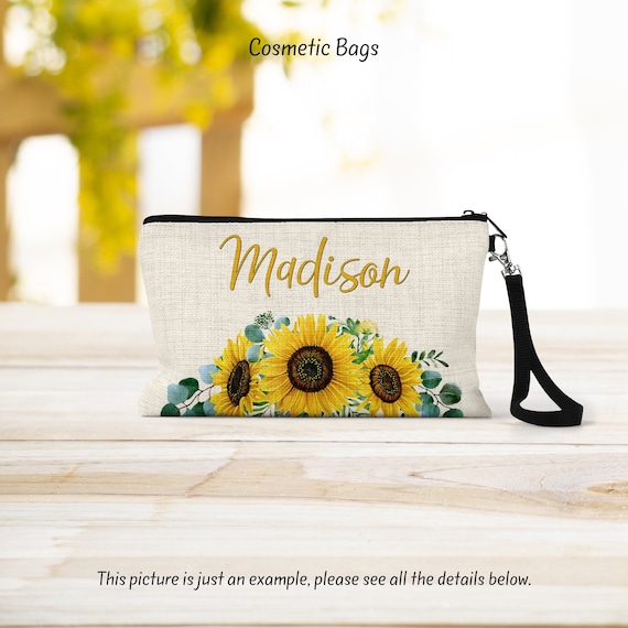 Sunflower makeup bag best sale