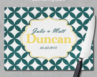 Personalized Tempered Glass Cutting Board, Kitchen Decor