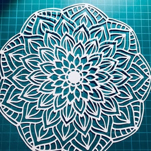 Mandala paper cutting template, personal use, mindful craft template, diy template