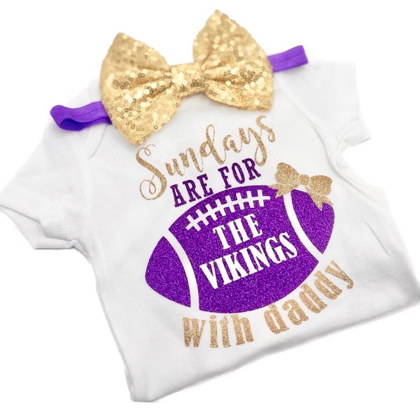 Sundays are for Vikings, cutest Vikings fan, Sunday night football, Vikings football, baby football shirt, Vikings football shirt, Vikings