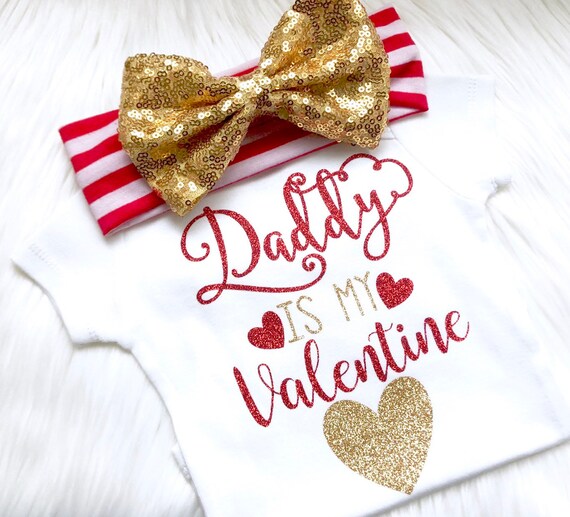daddy will you be my valentine onesie