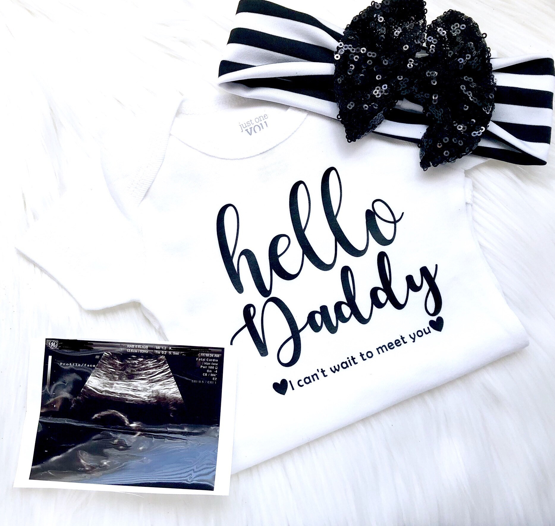 Pregnancy announcement Father's Day gift hello daddy Etsy