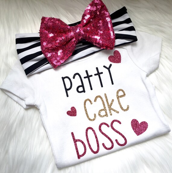 Items similar to Patty cake boss, easter, newborn, baby shower, babies