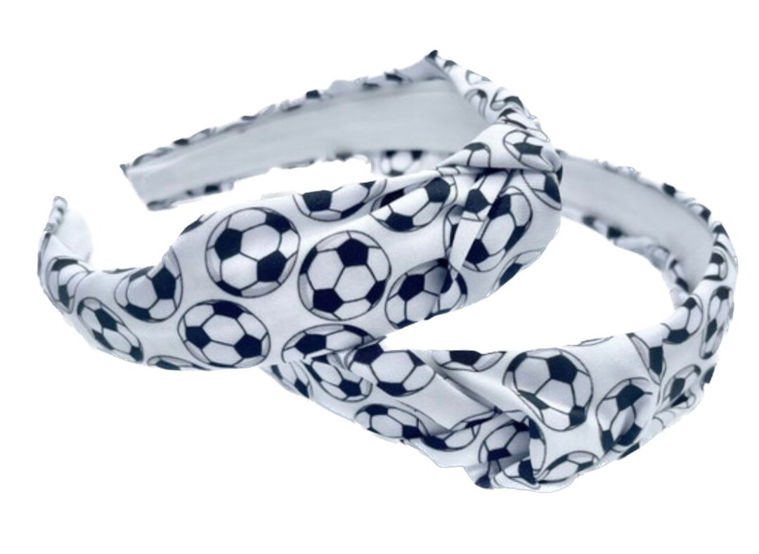 Soccer Ball Headband, Soccer Headband, Girls Soccer Bows, Sports