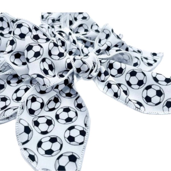 Soccer hair bows, soccer bows, soccer ball bows, soccer fan, soccer outfit, girls soccer ball bows, soccer accessories