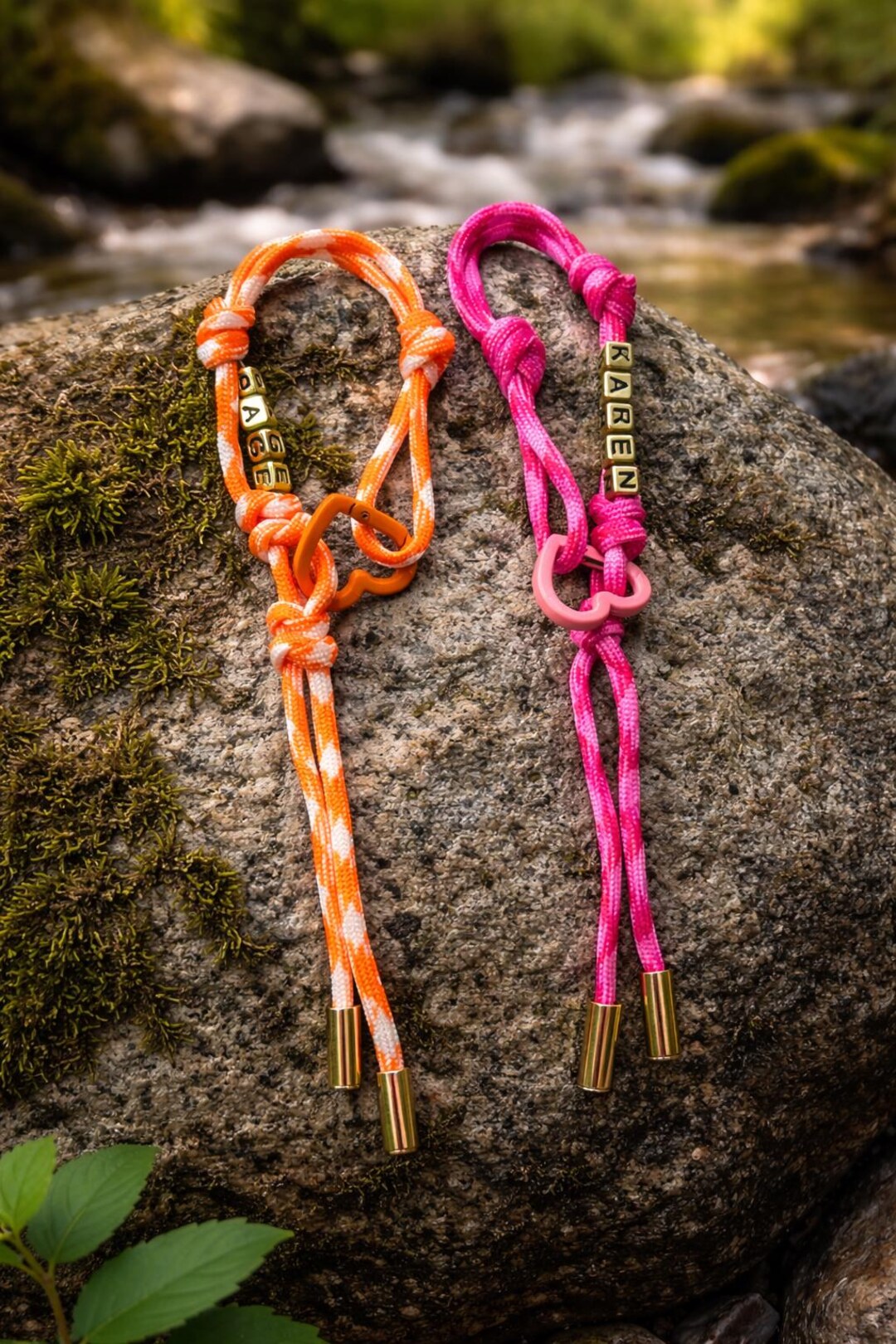 Personalized Rope Bag Charm Custom Names - Etsy