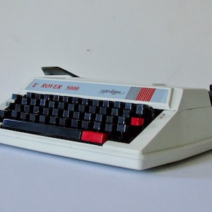 Mid Century IMC Rover 5000 Super Deluxe Portable Typewriter QWERTY Keyboard Working Made in Italy Circa 1960 - 1970