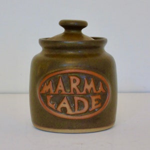 Mid Century - Hudson Potteries - Liskeard Cornwall  - Studio Pottery- Marmalade Pot - Circa 1970