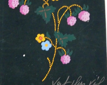 Diseños textiles de Bianchini Ferier – 8 bocetos de trabajo en gouache con motivos florales, circa 1930