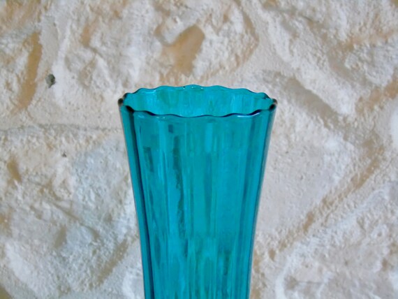 Vintage Oversized 15 Teal Coloured Decorative Wine Glass Etsy