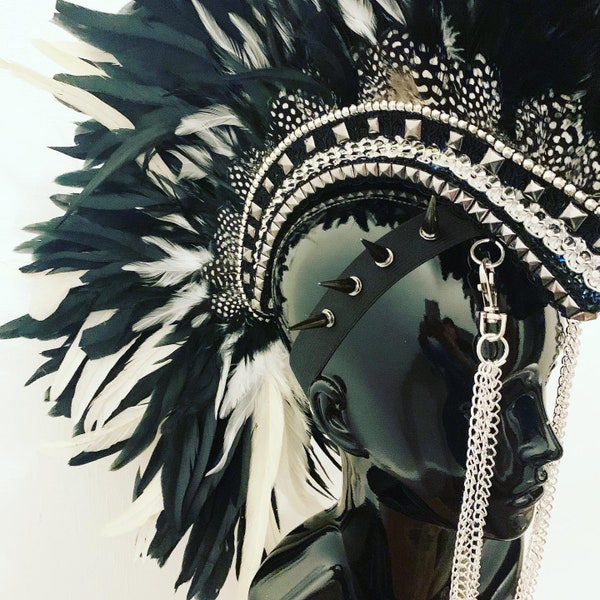 feather mohawk headpiece