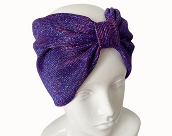 Moonshine Shimmer Wide Glitter Headband, Glitter Headband, Sparkly Headwear, Glitter Headwear, Turban Headband, Festival Headwear
