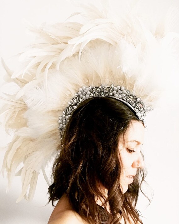 Statement Bridal Feather Mohawk 