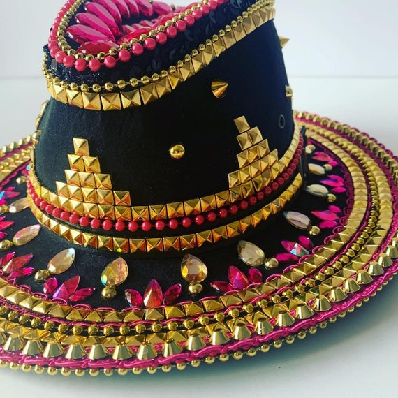 Vegan Friendly Embellished Fedora Hat 