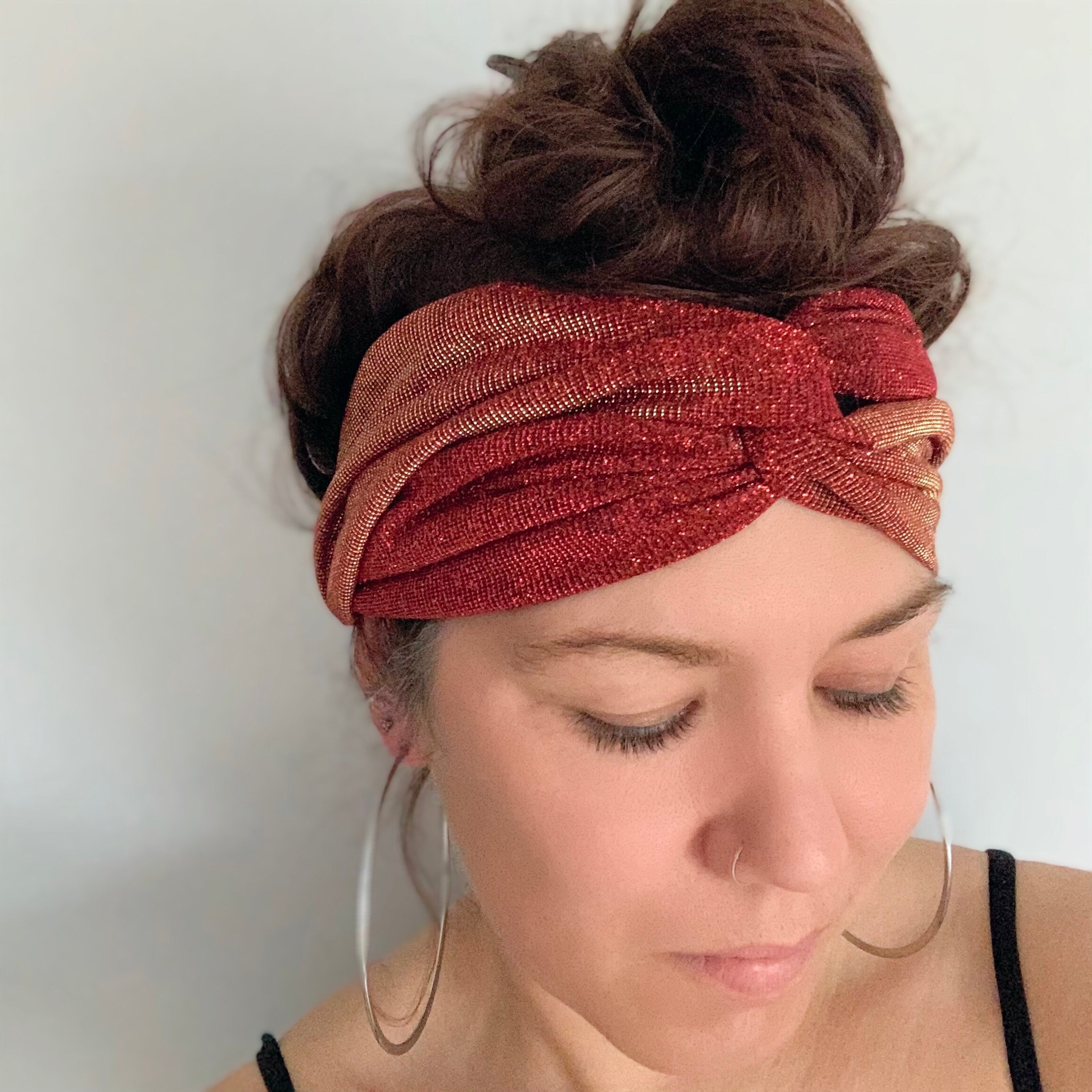 Wide Glitter Shimmer Headband Glitter Fabric Headband Etsy UK