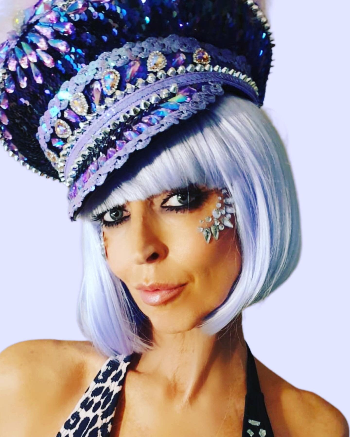 bedazzled captain hat