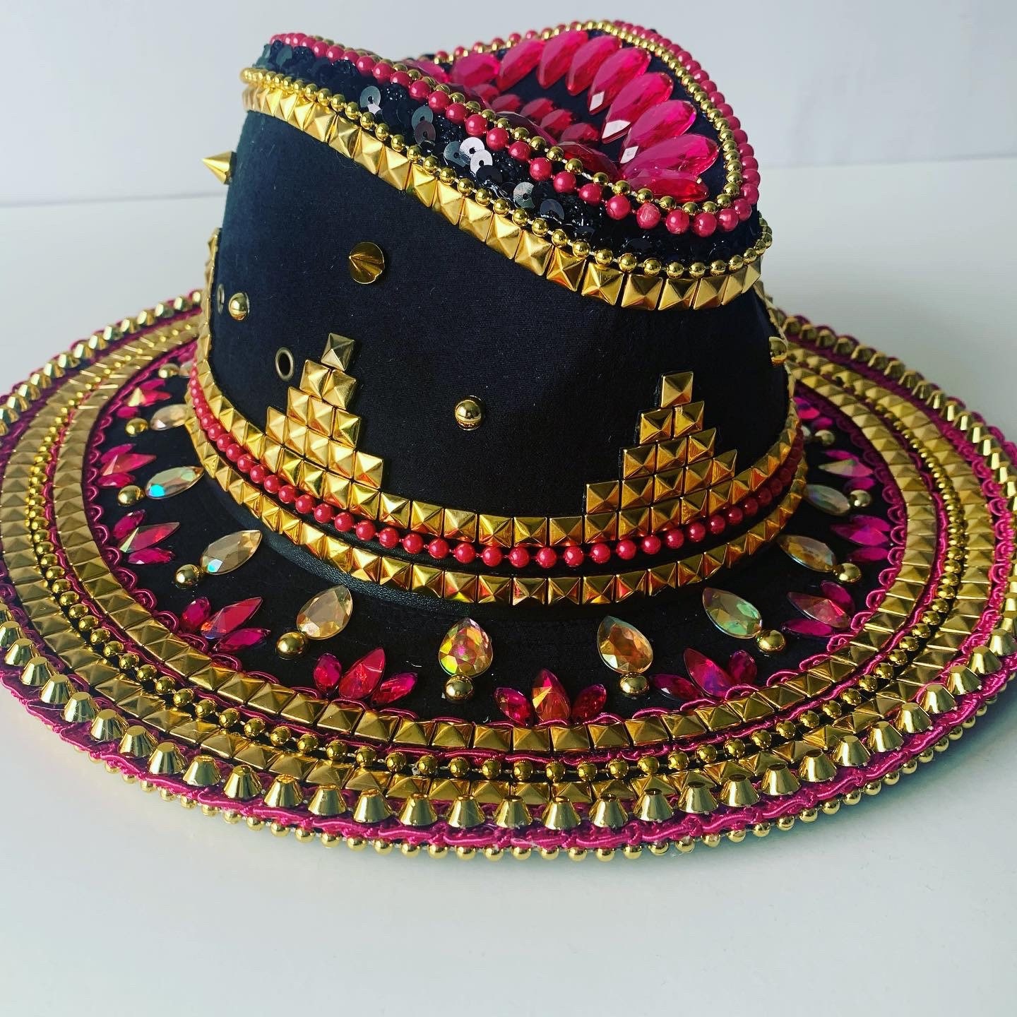 Vegan Friendly Embellished Fedora Hat 