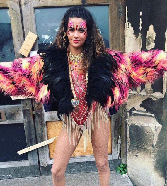 Feather clearance outfit festival