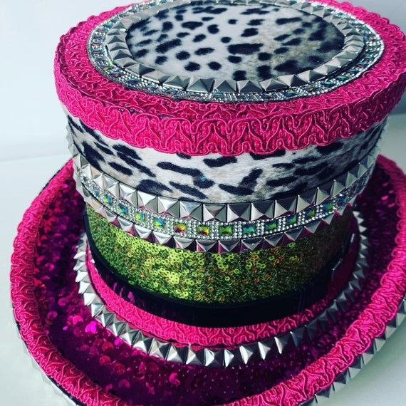 Animal Print Top Hat Unisex Hat 