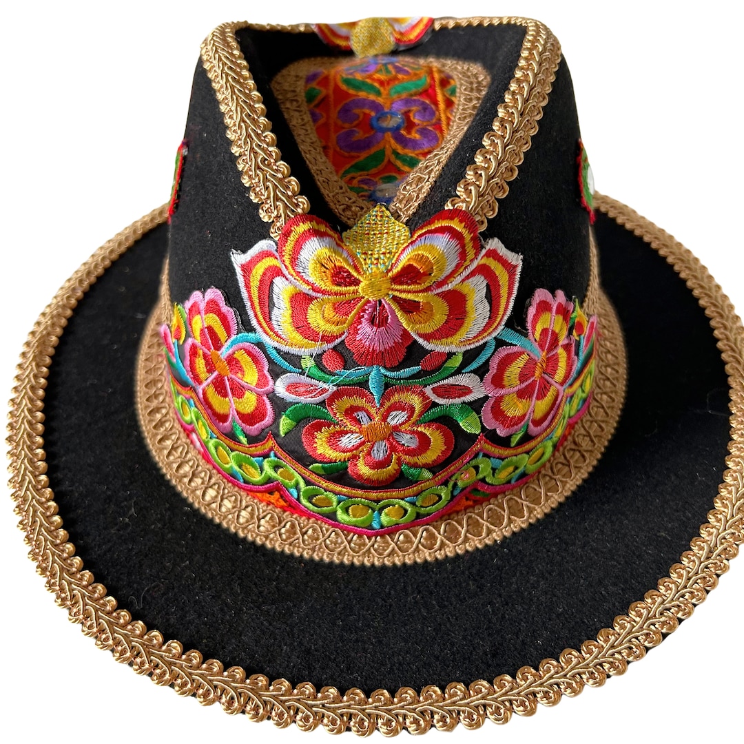 Nomad Fedora Hat, Luxury Fedora Hat, Festival Fedora, Embellished
