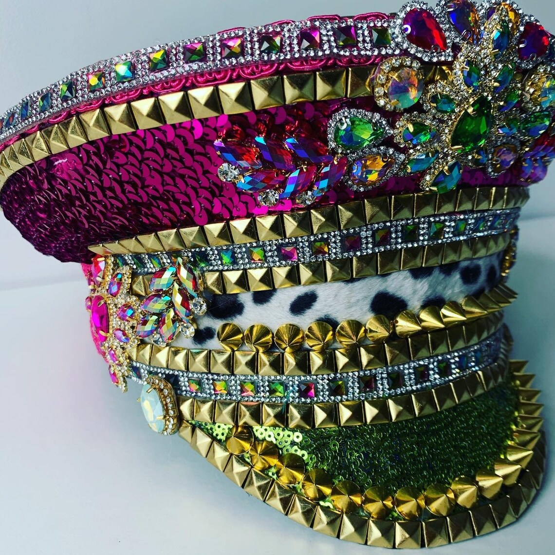 bedazzled captain hat