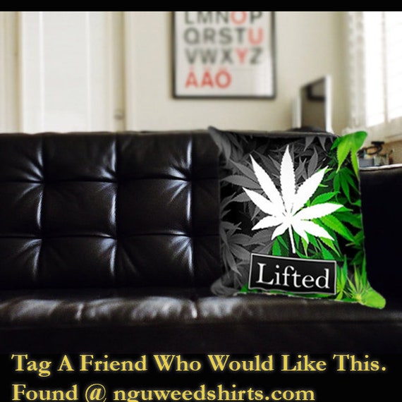 Weed Room Decor Marijuana Leaf Pillows Etsy