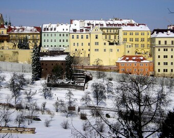 Snow in Prague 5x7 Photograph