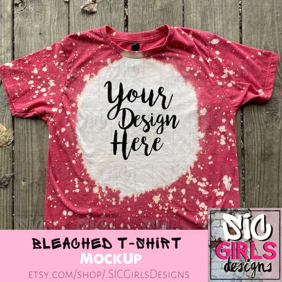 Wholesale bleached t shirts Clearance